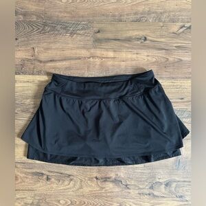 Athleta Split Time  Athletic Tennis Skort- Black
